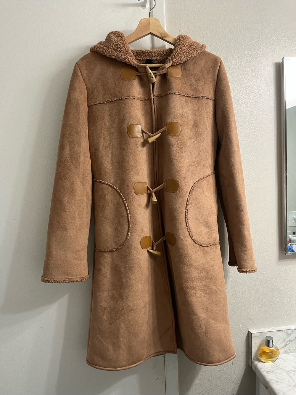 Classic Hooded Toggle Duffle Coat - Camel